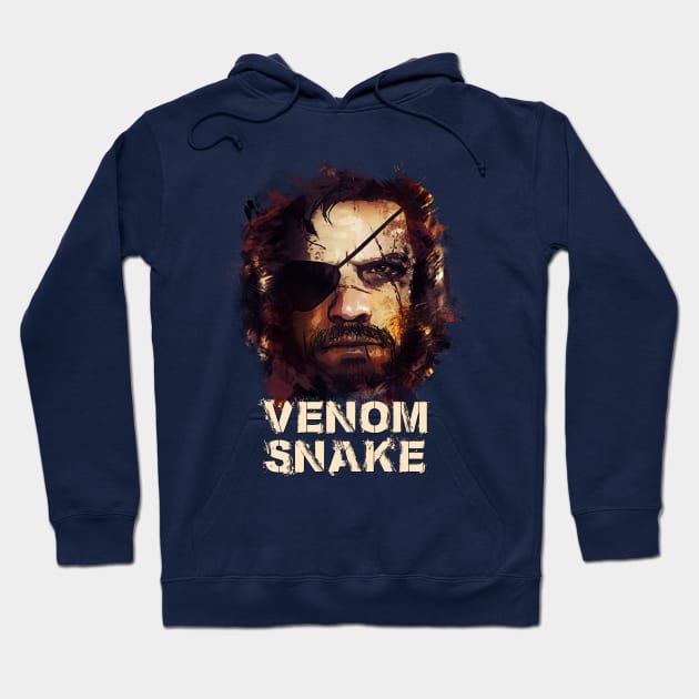 Venom Snake - Big Boss [METAL GEAR SOLID] Hoodie by Naumovski